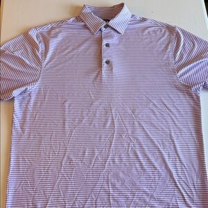 FootJoy Striped Purple Men's Polo Shirt
